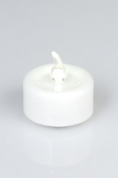 LED T/light 'Flicker' Warm White ( x cr2032 Required) - White - Set of 20 Carousel 1