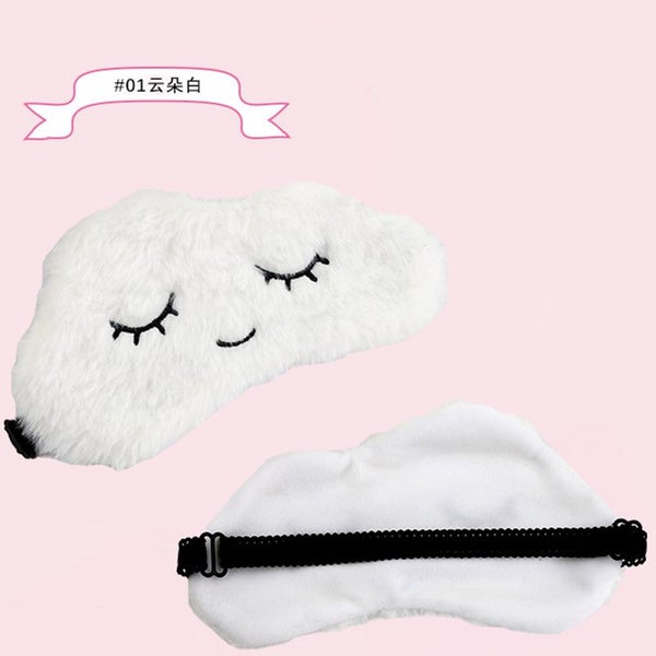 Cartoon Sleeping Eye Mask Plush Eye Shade Cover Eyeshade Cloud Eye Carousel 1