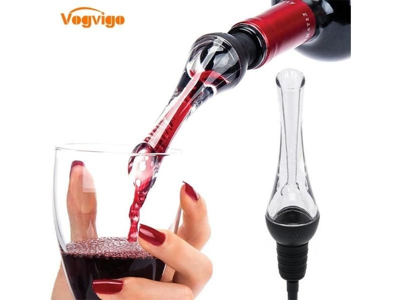 VOGVIGO Red Wine Aerating Pourer Spout Decanter Wine Aerator Quick Aerating Carousel 1