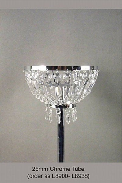Acrylic Crystal Drop Bowl - Silver Carousel 1
