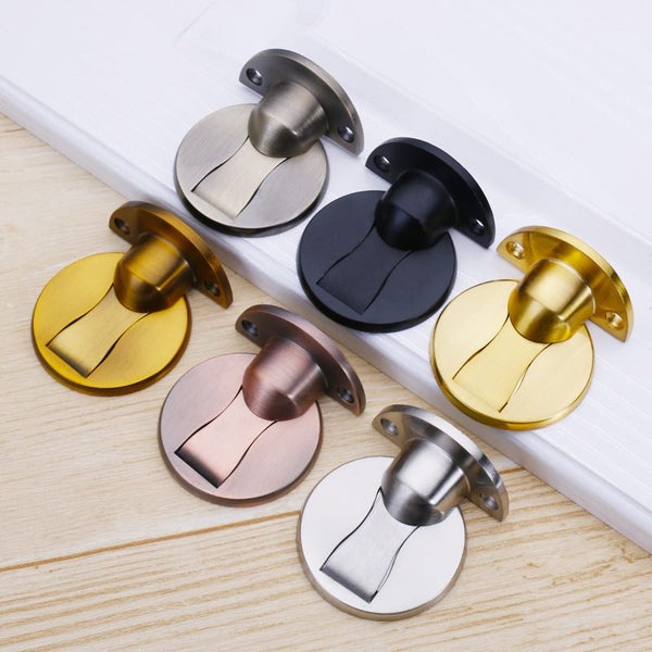 Stainless Steel Invisible Magnetic Door Stopper Punch-free Windproof Carousel 2