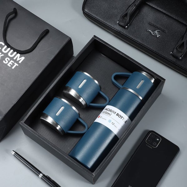 500Ml Double Wall Stainless Steel Thermos Gift Set Insulated Coffee Carousel 2