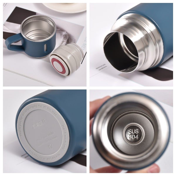 500Ml Double Wall Stainless Steel Thermos Gift Set Insulated Coffee Carousel 7
