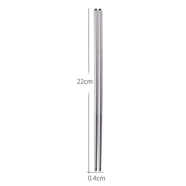 Stainless Steel Chopsticks Korean Style Metal Chopsticks Round Carousel 1