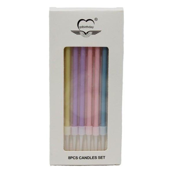 Candles in Assorted Colours Set of 8 Carousel 1