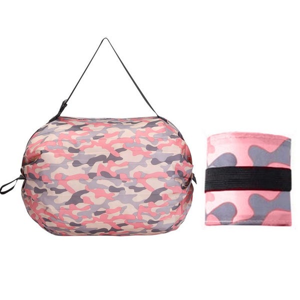 Big Folding Shopping Bag Eco-Friendly Reusable Portable One Shoulder Carousel 1