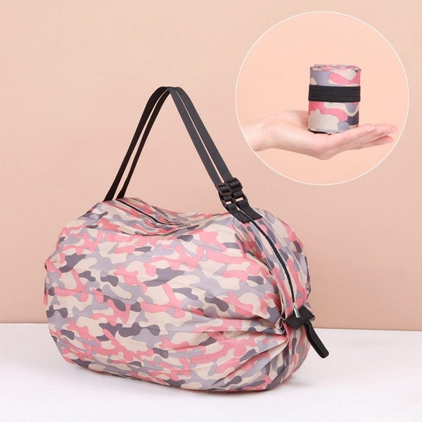 Big Folding Shopping Bag Eco-Friendly Reusable Portable One Shoulder Carousel 2