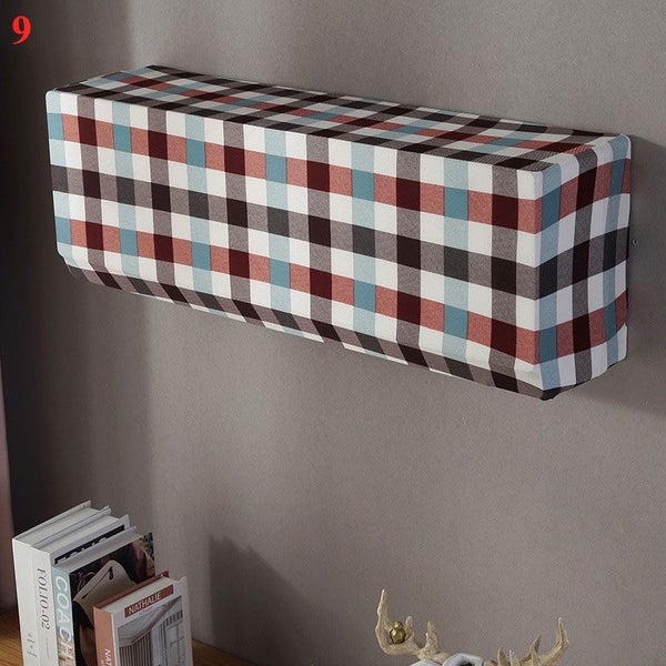 Polar Fleece Air Conditioner Dust Cover Anti-dust Wall Mounted Carousel 1