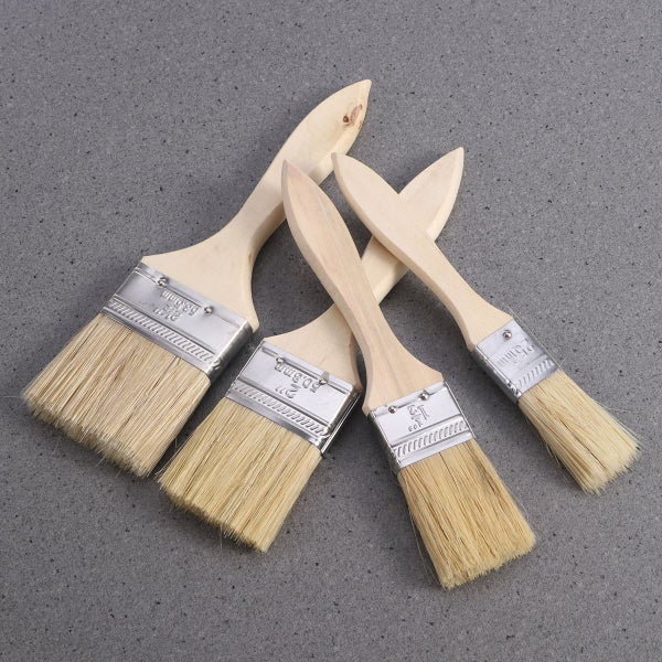 5PCS Paint Brushes with Wooden Handle Paint Brush for Wall And Carousel 2