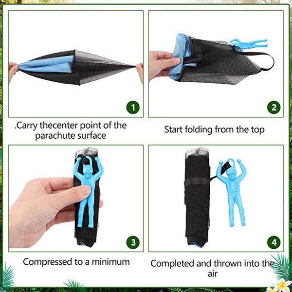 Hand Throwing Soldier Camouflag Parachute for Kids Outdoor Toys Carousel 7