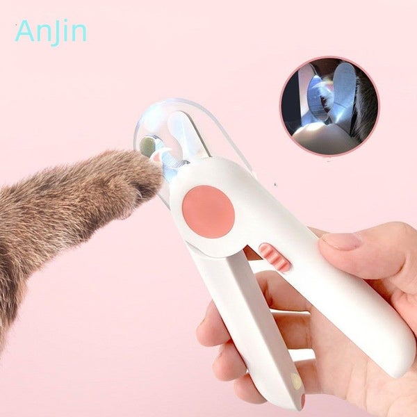 Professional Cat Nail Clipper Cat Cutter Scissors with Light Pet Nail Carousel 2