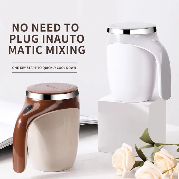 380ml Automatic Self Stirring Magnetic Mug 304 Stainless Steel Coffee Carousel 2