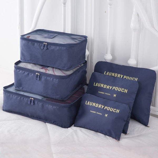 6 PCS Travel Storage Bag Set for Clothes Tidy Organizer Wardrobe Carousel 2