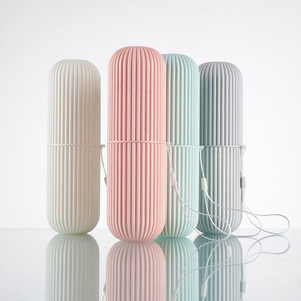 Travel Portable Toothbrush Cup Bathroom Toothpaste Holder Storage Carousel 2