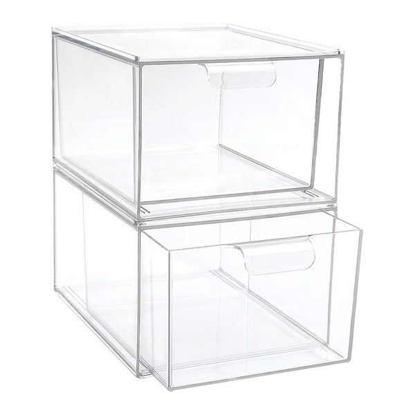 Storage Drawers Makeup Box Organizeracrylic Case Clear Display Carousel 1