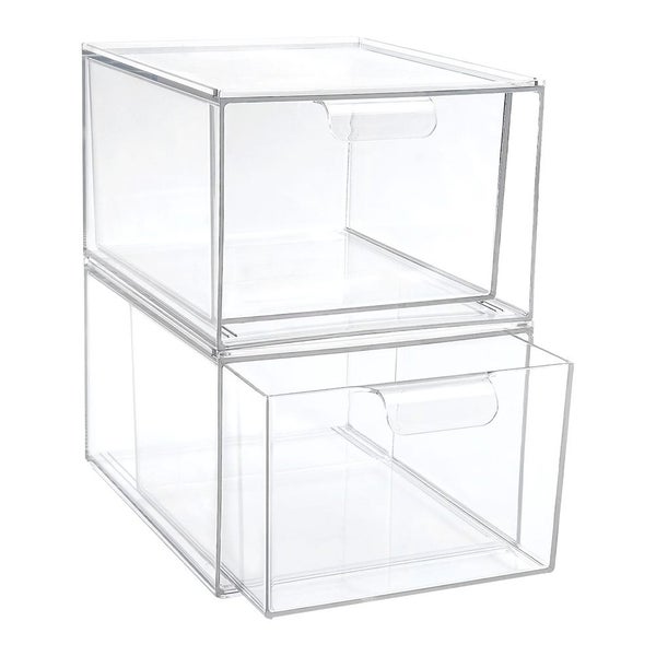 Storage Drawers Makeup Box Organizeracrylic Case Clear Display Carousel 2