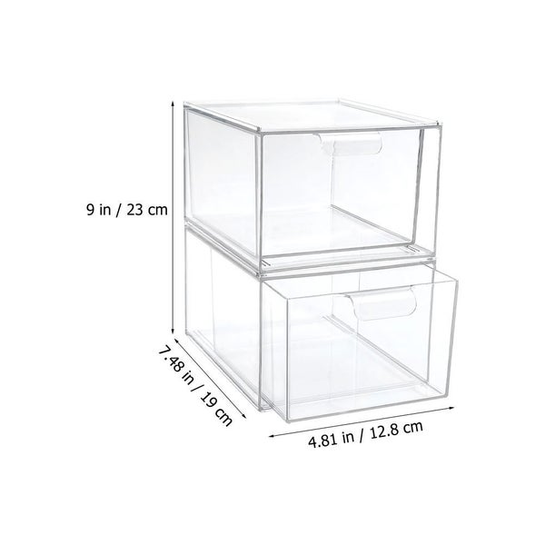 Storage Drawers Makeup Box Organizeracrylic Case Clear Display Carousel 7