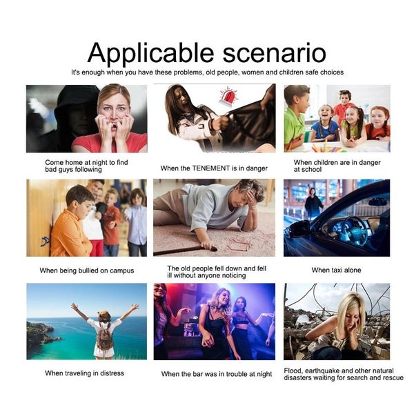 Self Defense Alarm 130 DB Girl Women Security Protect Alert Personal Carousel 7