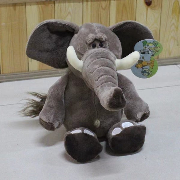 25cm Elephant Plush Toys PP Cotton Stuffed Toy Elephant Animals Dolls Carousel 2