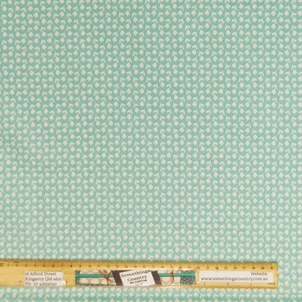 Quilting Patchwork Sewing Fabric Flower Festival Aqua 50x55cm FQ Carousel 1