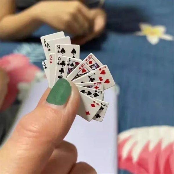Mini playing card Funny toy Super small playing cards Funny gift Carousel 1