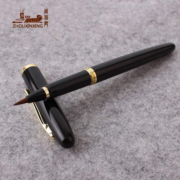 1pcs weasel hair fountain pen Style soft pen steel pole Small Regular Carousel 2