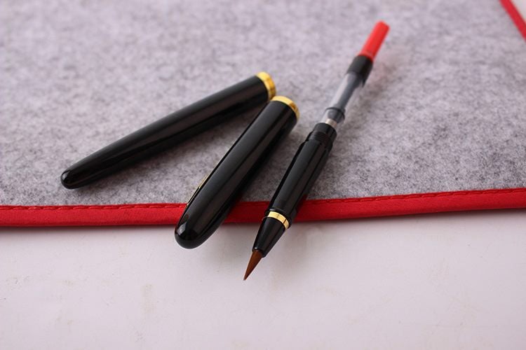 1pcs weasel hair fountain pen Style soft pen steel pole Small Regular Carousel 5