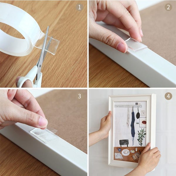 5M Transparent Nano Tape Washable Reusable Double-Sided Tape Carousel 6