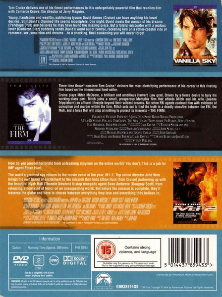 Tom Cruise Collection (1993-2001) *NEW* Carousel 2