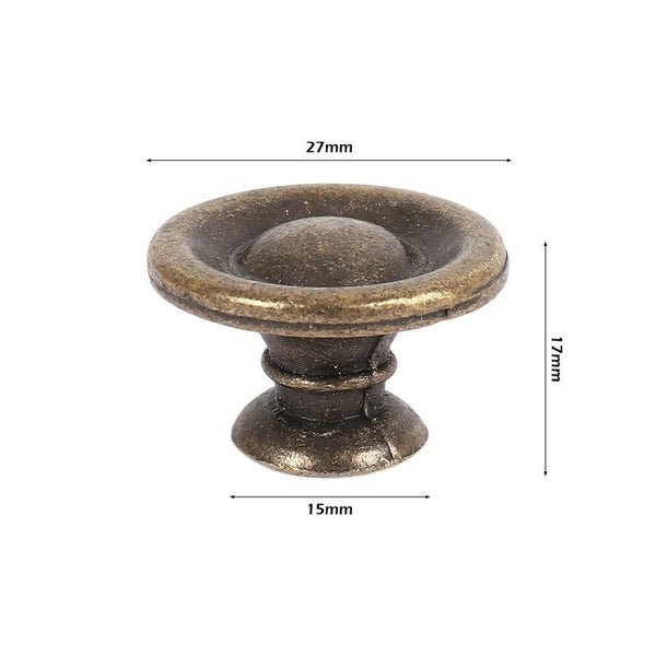 10PCS Vintage Round Drawer Door Knob Hardware Retro Furniture Cabinet P Carousel 9