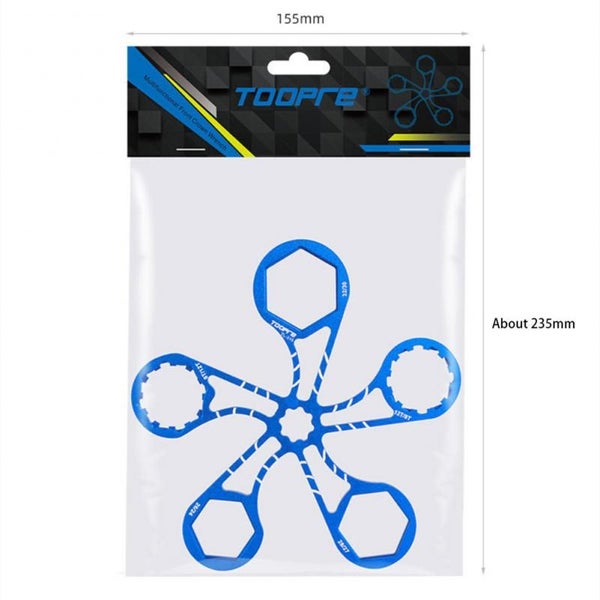 6 In 1 Bike Front Fork Tools 8t/12t 24/26/27/28/30/32mm Aluminum Carousel 7