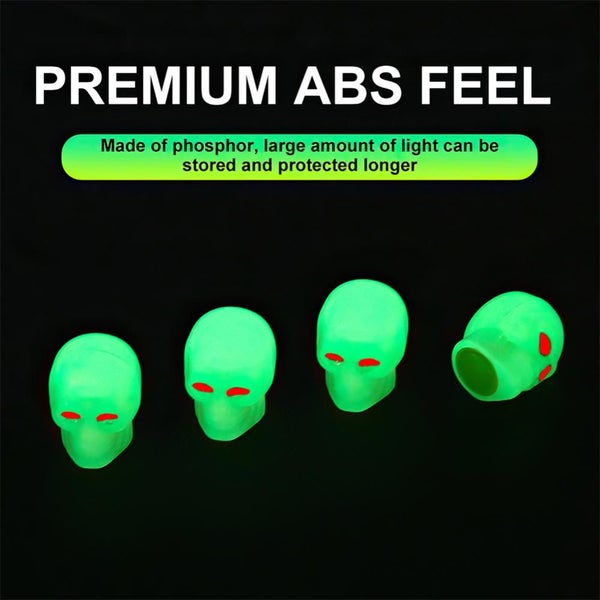 1/4 Pcs Luminous Valve Caps Night Glowing Car Motorcycle Bicycle Carousel 7