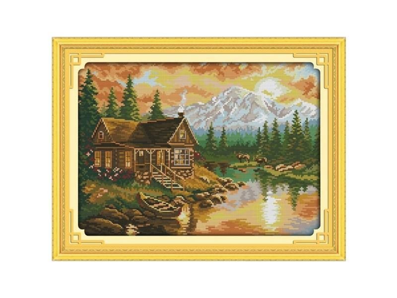 Sunset (1) Patterns Counted Cross Stitch Set DIY 11CT 14CT 16CT Stamped DMC Carousel 2