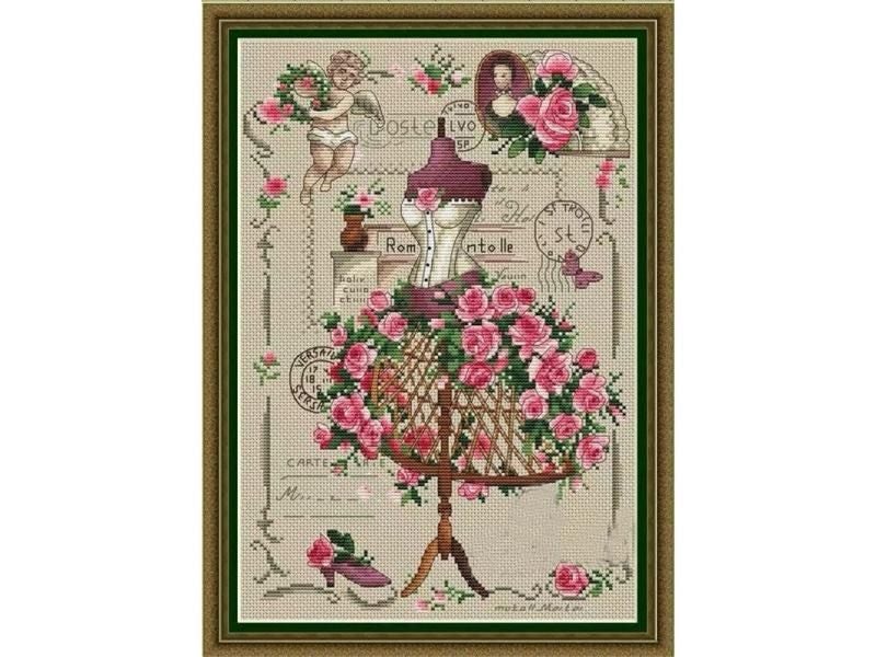 DIY Homefun Cross Stitch Kit Packages New Pattern Not Printed Carousel 2