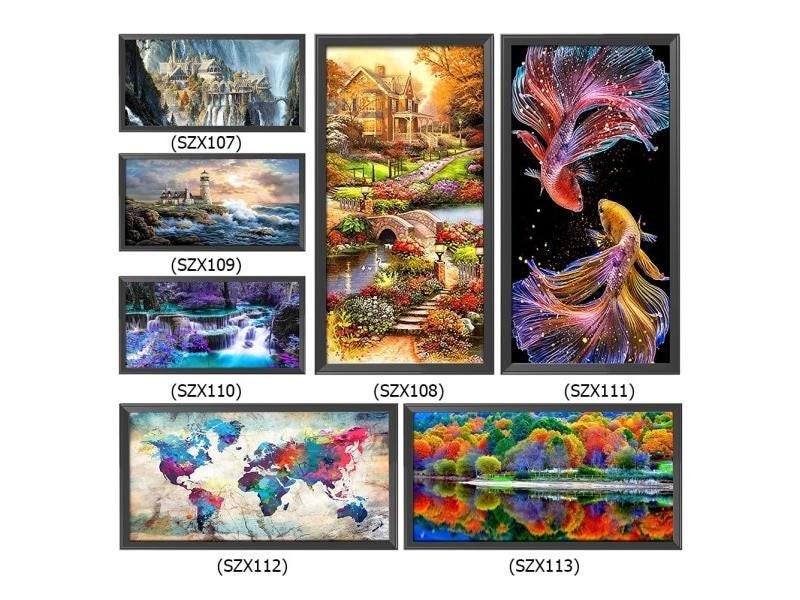 Cross Stitch Kits DIY 11CT Landscape Ecological Cotton Thread 40x85cm Home Carousel 2
