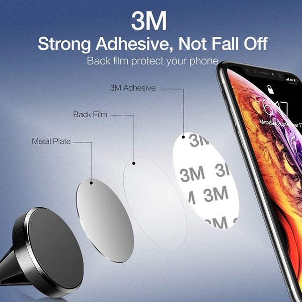 Round Metal Plate Disk Magnet Mobile Phone Holder Accessories Mounts & Holders Carousel 7