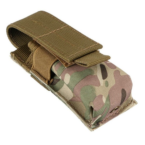 Tactical M5 Flashlight Holster Molle Single Pistol Magazine Pouch Carousel 1