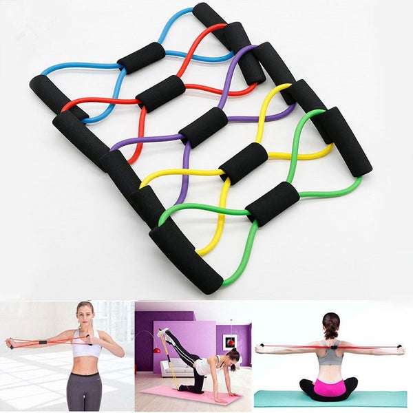 Resistance Bands Yoga Fitness Resistance 8 Word Chest Expander Rope Carousel 2