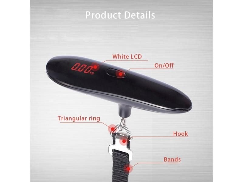 BECBI 50KG Mini Digital Hanging Steelyard Luggage Scale Carousel 1