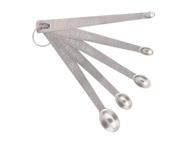 5pcs/Set Small Measuring Spoon Stainless Steel Coffee Measuring Spoons Tea Carousel 2