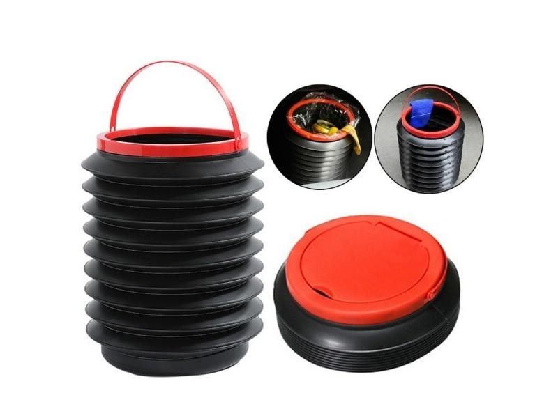 4L Car Folding Trash Collapsible Water Fishing Bucket Outdoor Camping Garbage Carousel 2