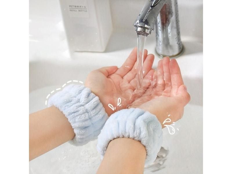2pcs Face-washing Artifact Hand-washing Cuff Anti-wetting Sleeves Washing Carousel 2