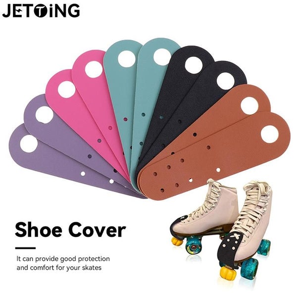 1pair Roller Skating Leather Toe Guards Protectors Skating Shoes Carousel 2
