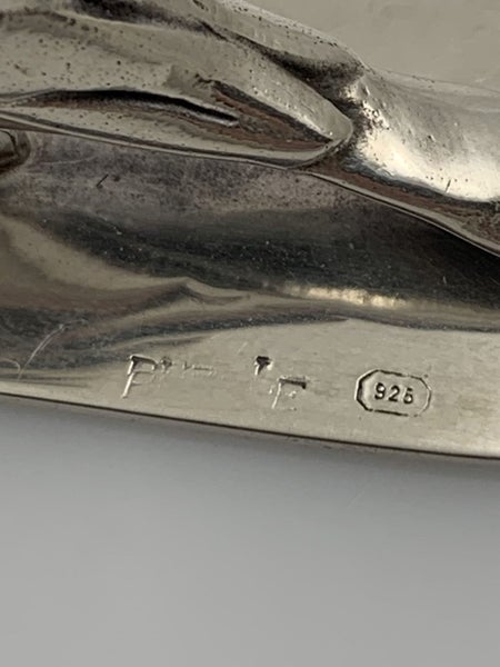 Australia 1960s Sterling Silver & Glass Domed Bar Magnifier with KOOKABURRA End Carousel 7