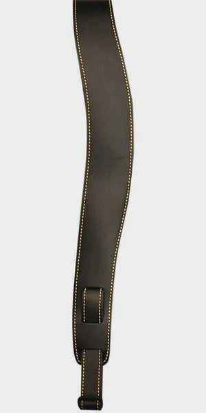 Martin - Slim Leather Guitar Strap - Black with Stitching Carousel 1