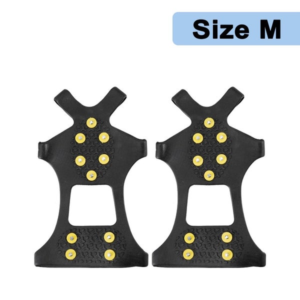 1Pair 10 Studs Anti-Skid Ice Snow Gripper Spike Winter Climbing Carousel 1