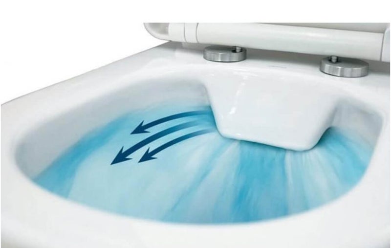 Toilet Suite - Two Piece 2008 S-Pan Rimless Flushing - Lennox bathroom - Special Carousel 2