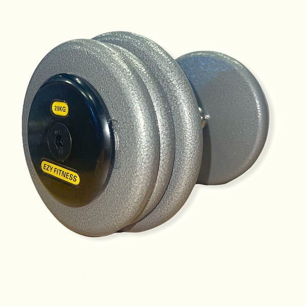 20KG Round Steel Dumbbells/ PRO Style Cast Metal Iron Dumbbells (EZ038-8) Carousel 1