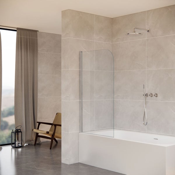 BRAND NEW Single Piece 800mm Bathscreen Carousel 1