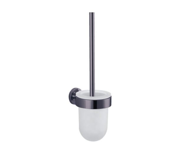 EVOKE TOILET BRUSH HOLDER GUN METAL Carousel 1